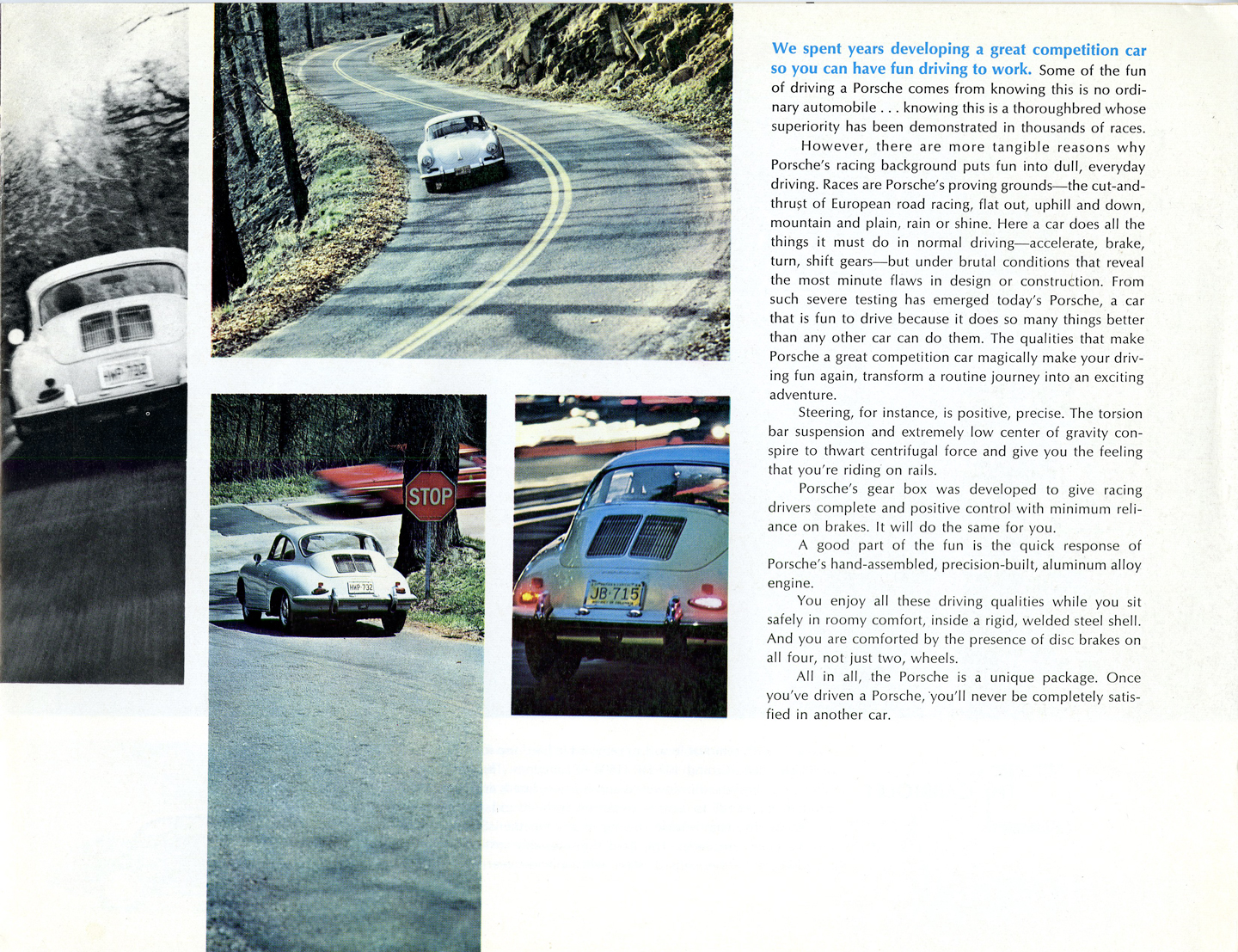Porsche 356 C Brochure Page 3